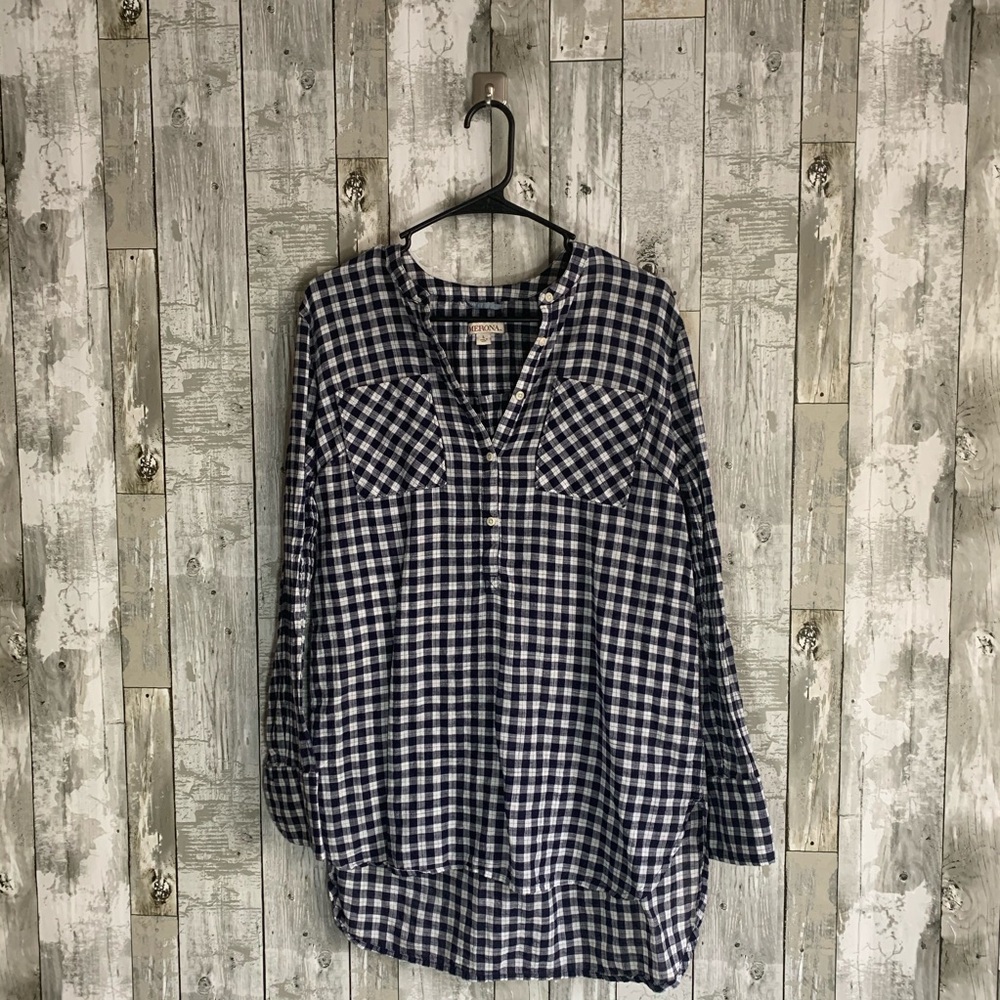 Merona Brand Flannel Tunic Top